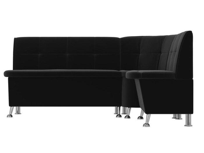 Угловой диван Феникс черного цвета правый угол - купить Угловые диваны по цене 35990.0