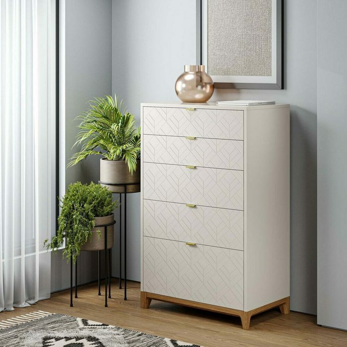 Высокий комод Case CS024 цвета слоновая кость - лучшие Комоды в INMYROOM Высокий комод Case CS024 цвета слоновая кость - лучшие Комоды в INMYROOM