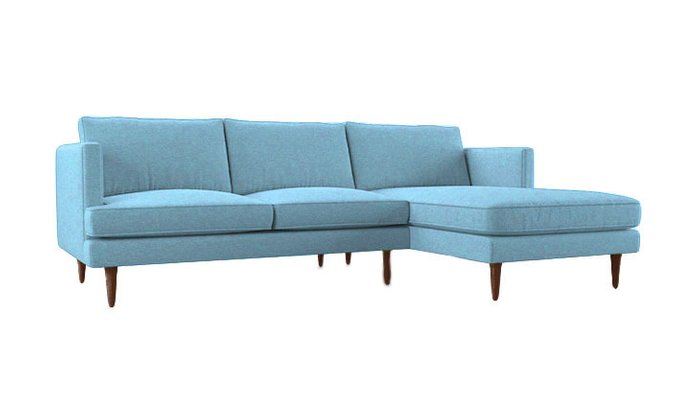 Диван Tofane Sectional голубого цвета - лучшие Угловые диваны в INMYROOM