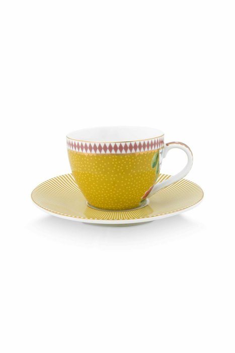 Набор из 2-х чашек для эспрессо с блюдцами La Majorelle Yellow, 120 мл - купить Для чая и кофе по цене 3293.0