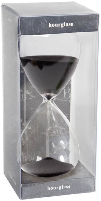 Декоративное изделие Песочные часы черного цвета - лучшие Часы в INMYROOM