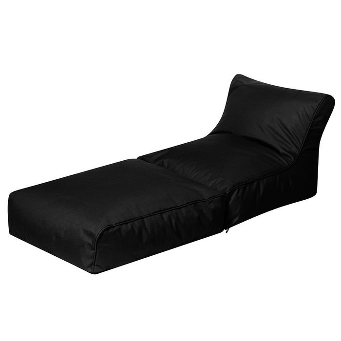 Раскладное кресло-лежак черного цвета - купить Бескаркасная мебель по цене 6590.0