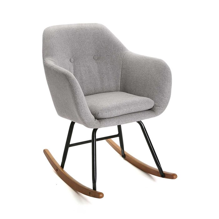 Кресло-качалка Gianna серого цвета - купить Интерьерные кресла по цене 36400.0