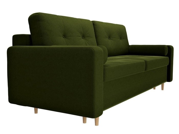 Прямой диван-кровать Белфаст зеленого цвета (тик-так) - лучшие Прямые диваны в INMYROOM