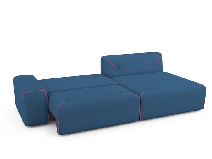 Угловой Диван-кровать Portu правый синего цвета - купить Угловые диваны по цене 77800.0