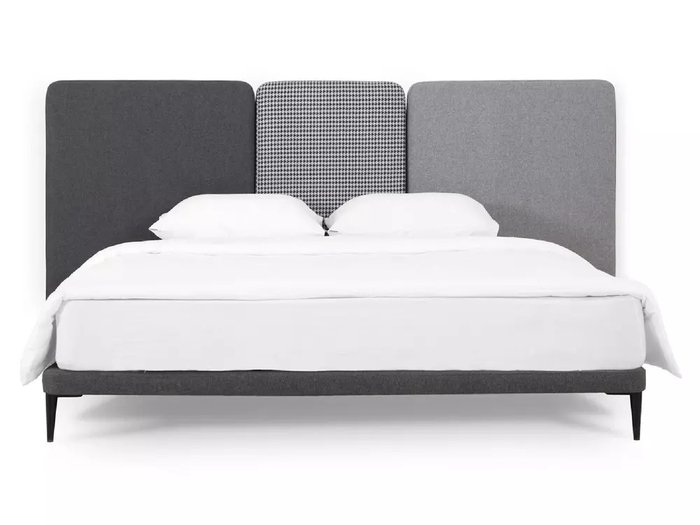 Кровать Licata 160х200 композиция 2 серого цвета