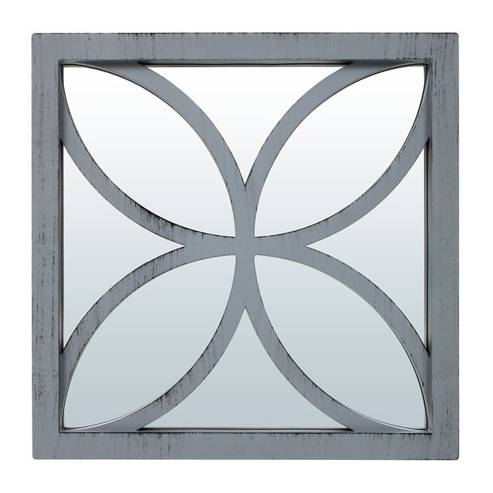 Комплект из трех настенных декоративных зеркал Варенна серого цвета - лучшие Настенные зеркала в INMYROOM