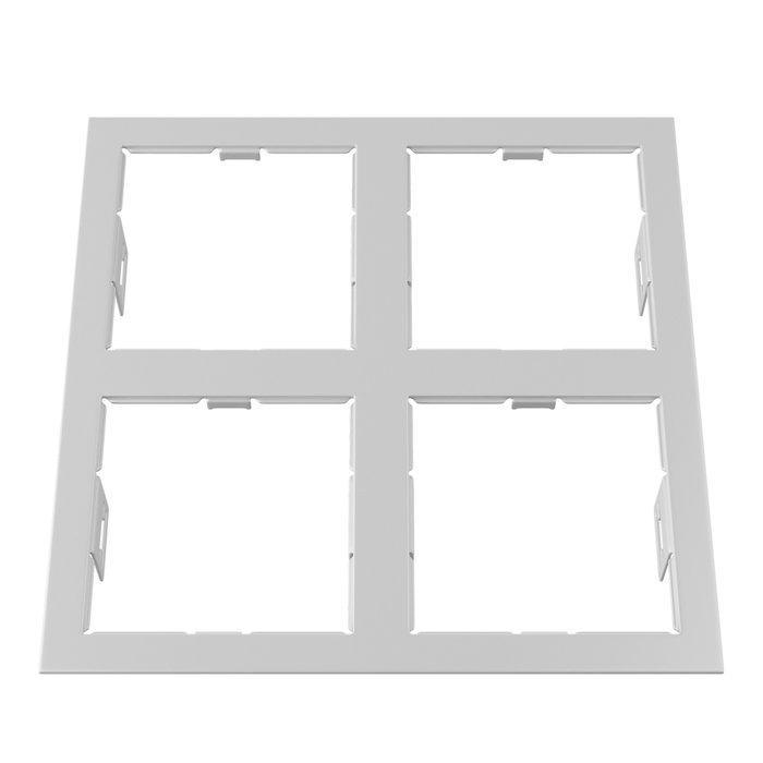 Рамка DOMINO QUADRO 2х2 MR16 БЕЛЫЙ Рамка DOMINO QUADRO 2х2 MR16 БЕЛЫЙ