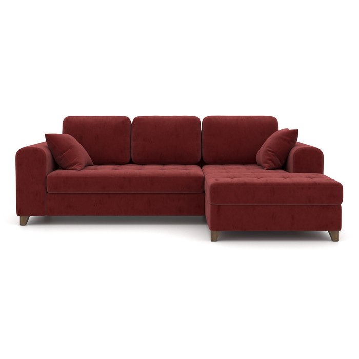 Угловой диван-кровать Vittorio EKL бордовый
