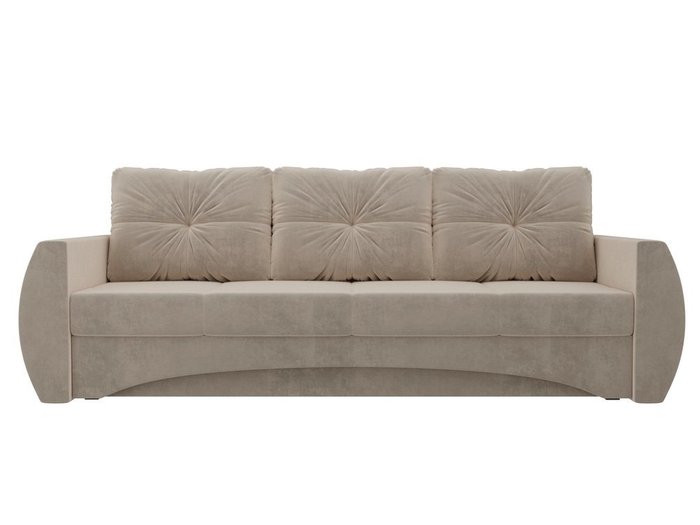 Прямой диван-кровать Сатурн бежевого цвета - купить Прямые диваны по цене 42990.0