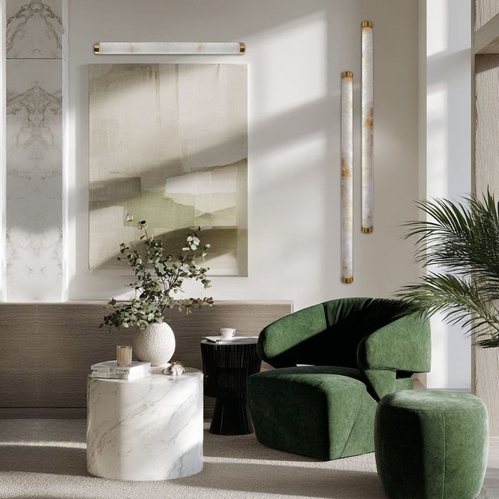 Настенный светильник Sumatra 10412/600 WB (alebastr, цвет белый) - купить Бра и настенные светильники по цене 29480 Настенный светильник Sumatra 10412/600 WB (alebastr, цвет белый) - купить Бра и настенные светильники по цене 29480