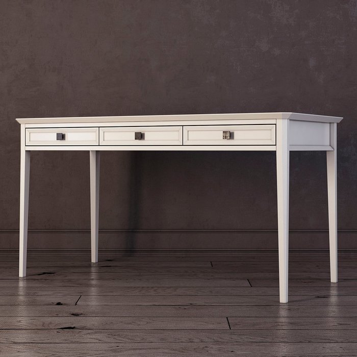 Письменный стол с тремя ящиками Ellington белого цвета - купить Письменные столы по цене 126500.0