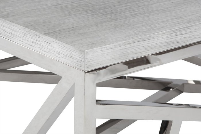 Стол журнальный Geometric с деревянной столешницей - лучшие Журнальные столики в INMYROOM