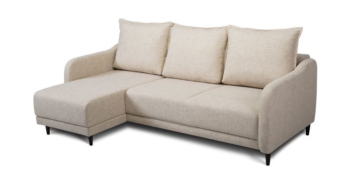 Угловой диван-кровать Бьёрг бежевого цвета - купить Угловые диваны по цене 72570.0
