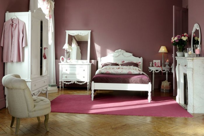 Кровать Будуар 140х200 белого цвета - купить Кровати для спальни по цене 130645.0