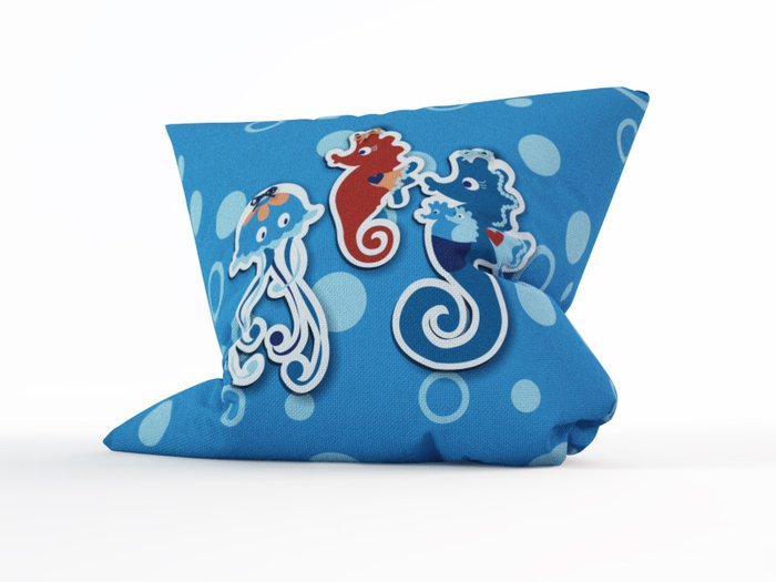 Декоративная подушка: Медуза на прогулке