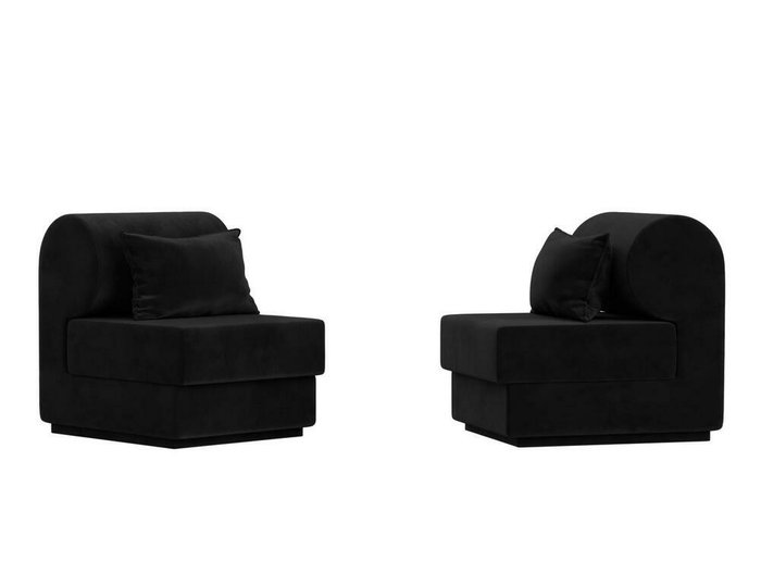 Набор из двух кресел Кипр черного цвета - купить Комплекты мягкой мебели по цене 51998.0