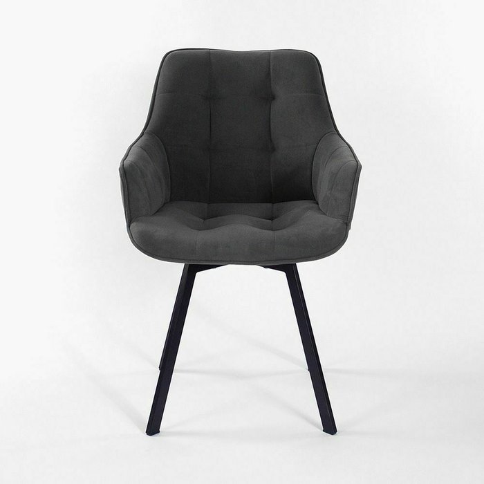 Стул Авиано вращающийся темно-серого цвета - купить Обеденные стулья по цене 14990.0