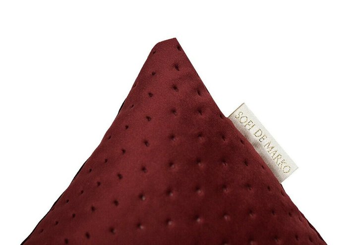 Наволочка Рокси №11 45х45 бордового цвета - лучшие Чехлы для подушек в INMYROOM