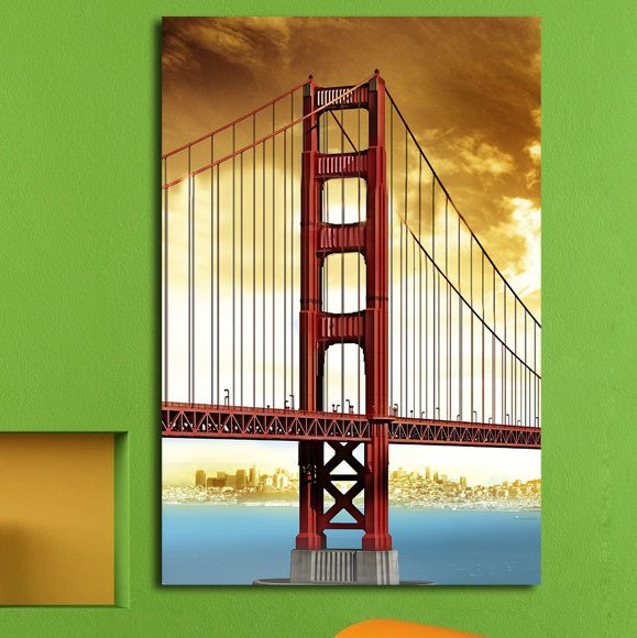 Дизайнерская картина на холсте: Мост