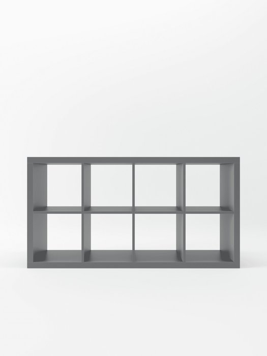 Стеллаж Piano 4x2 серого цвета - купить Стеллажи по цене 9990