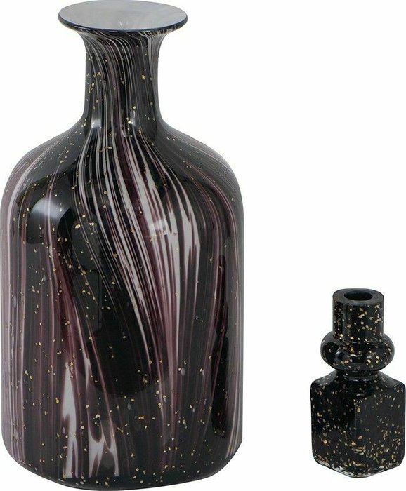 Стеклянный графин 42 черно-фиолетового цвета - купить Бокалы и стаканы по цене 13530.0