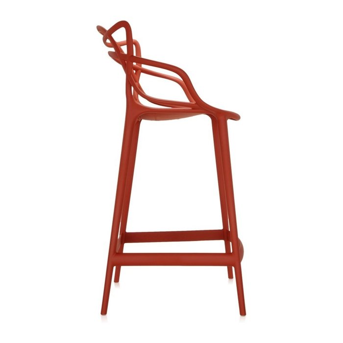 Стул барный Masters матово-оранжевого цвета - лучшие Барные стулья в INMYROOM