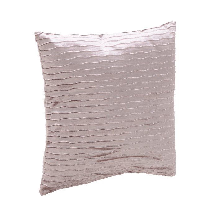 Подушка из хлопка и полиэстера розового цвета