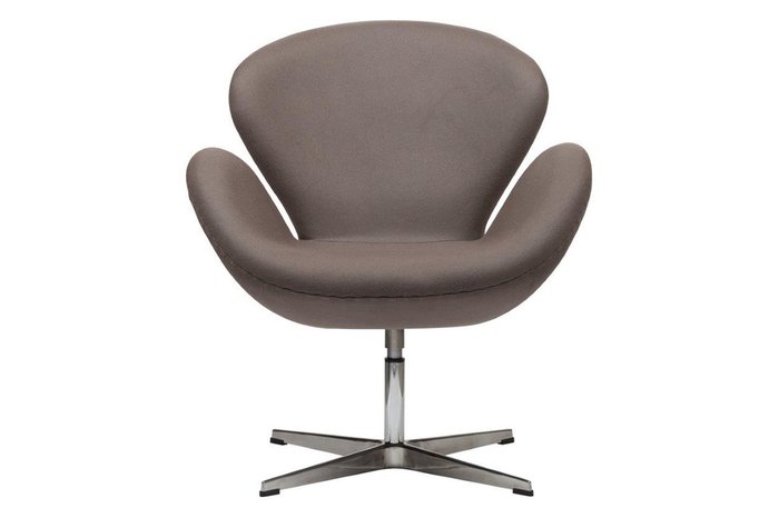 Кресло Swan Chair Grey-Brown