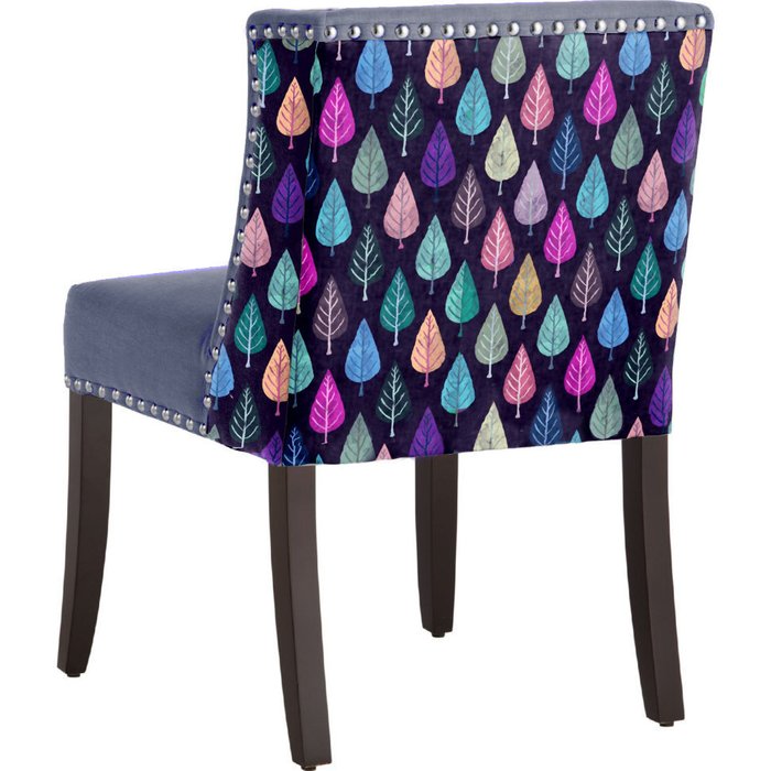 стул с мягкой обивкой Chameleo Semi-Leaf синий - купить Обеденные стулья по цене 43125.0