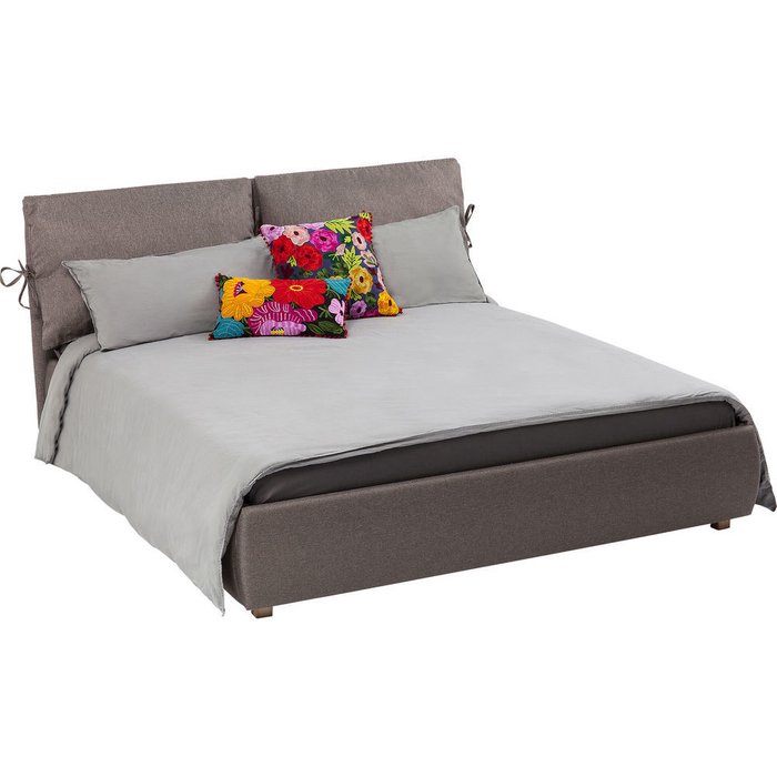 Кровать Scenario серого цвета 180х200 - купить Кровати для спальни по цене 221310.0