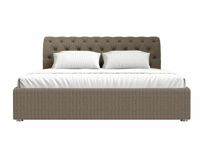 Кровать Сицилия 200х200 бежево-коричневого цвета с подъемным механизмом - купить Кровати для спальни по цене 109999.0