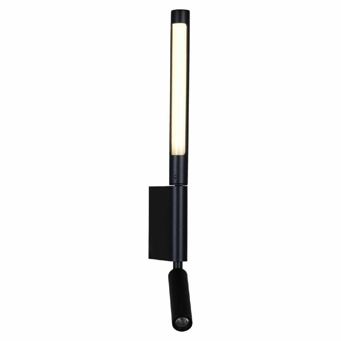 Настенный светильник 86209-9.2-001KT LED3W+6W BK (металл, цвет черный) - лучшие Бра и настенные светильники в INMYROOM Настенный светильник 86209-9.2-001KT LED3W+6W BK (металл, цвет черный) - лучшие Бра и настенные светильники в INMYROOM