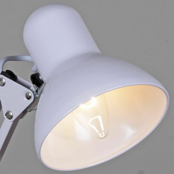 Настольная лампа 00800-0.7-01A WT (металл, цвет белый) - лучшие Рабочие лампы в INMYROOM
