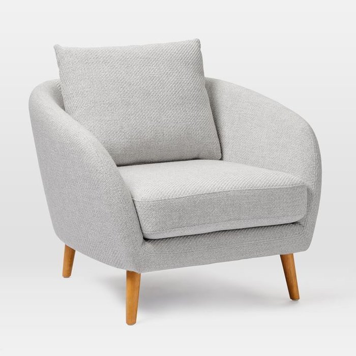 Кресло Milton белого цвета - лучшие Интерьерные кресла в INMYROOM