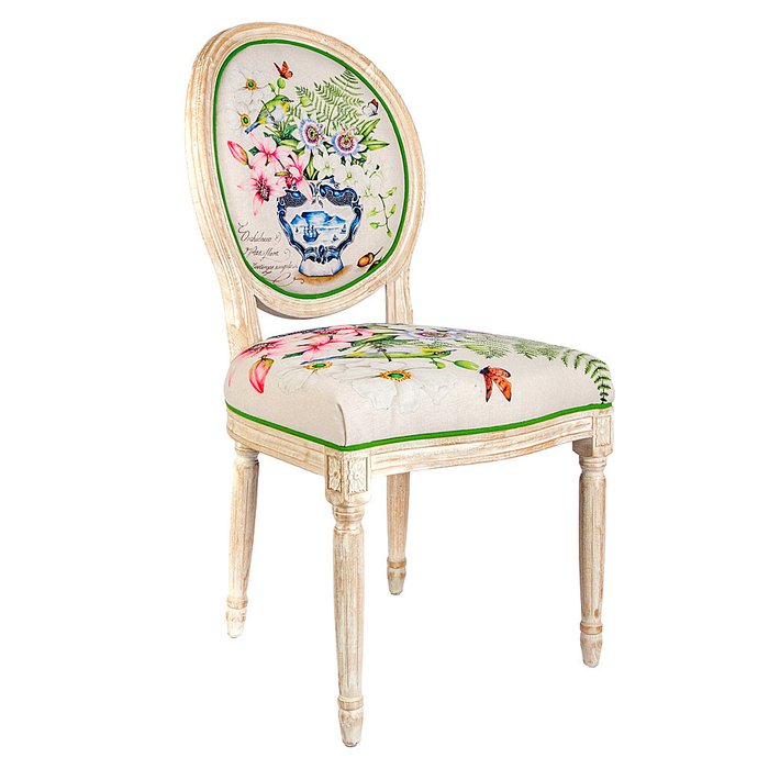 Стул Убедительный Делфт с цветочным принтом - купить Обеденные стулья по цене 29000.0