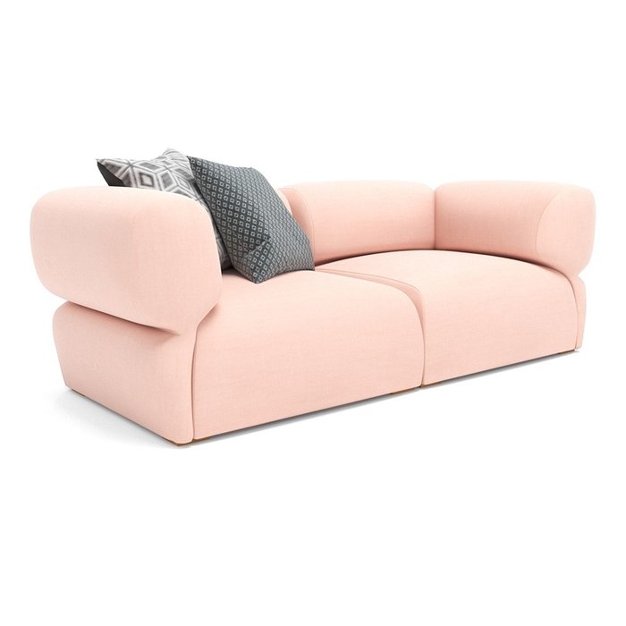 Диван двухместный Fly светло-розового цвета - купить Прямые диваны по цене 80600.0