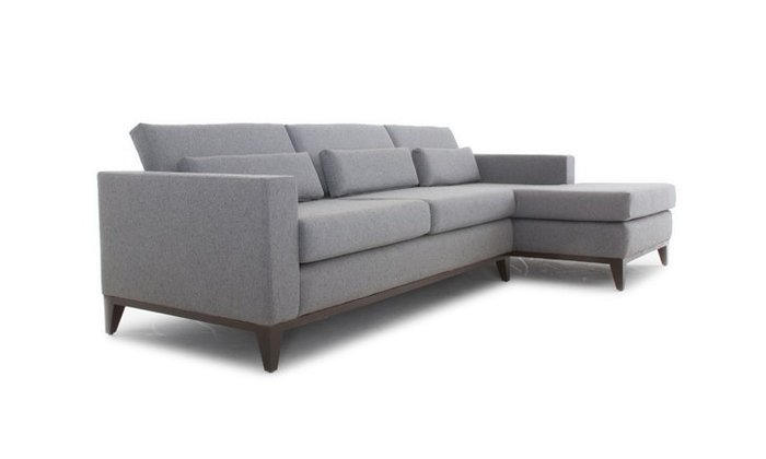 Модульный угловой диван серого цвета - купить Угловые диваны по цене 115990.0