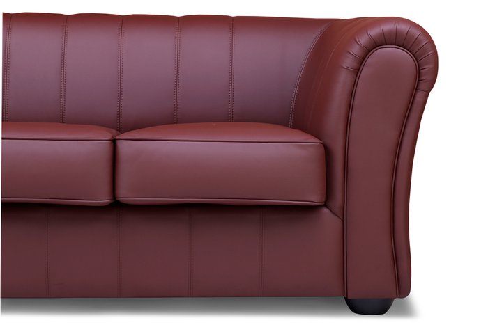 Прямой диван Бруклин Премиум коричневого цвета - лучшие Прямые диваны в INMYROOM