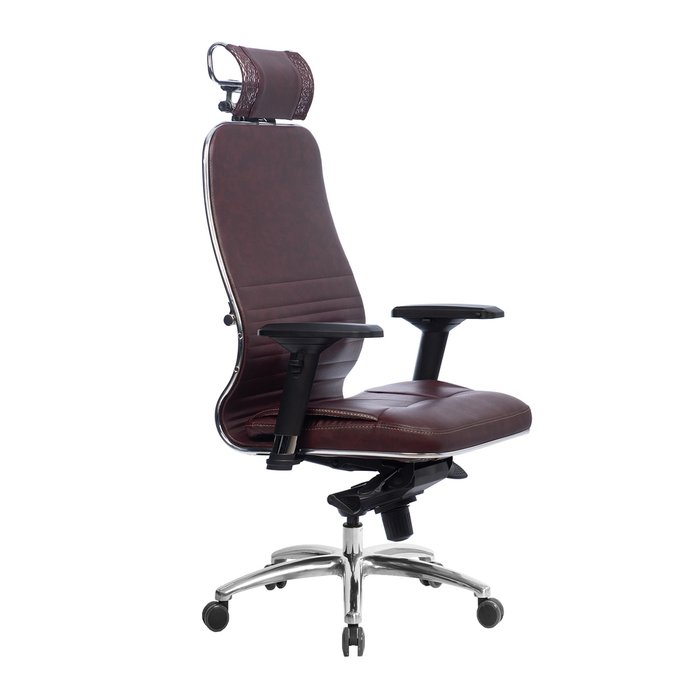 Кресло офисное Samurai темно-бордового цвета  - купить Офисные кресла по цене 24712.0