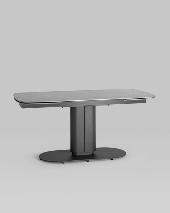 Раскладной обеденный стол Глория серого цвета - купить Обеденные столы по цене 89990.0