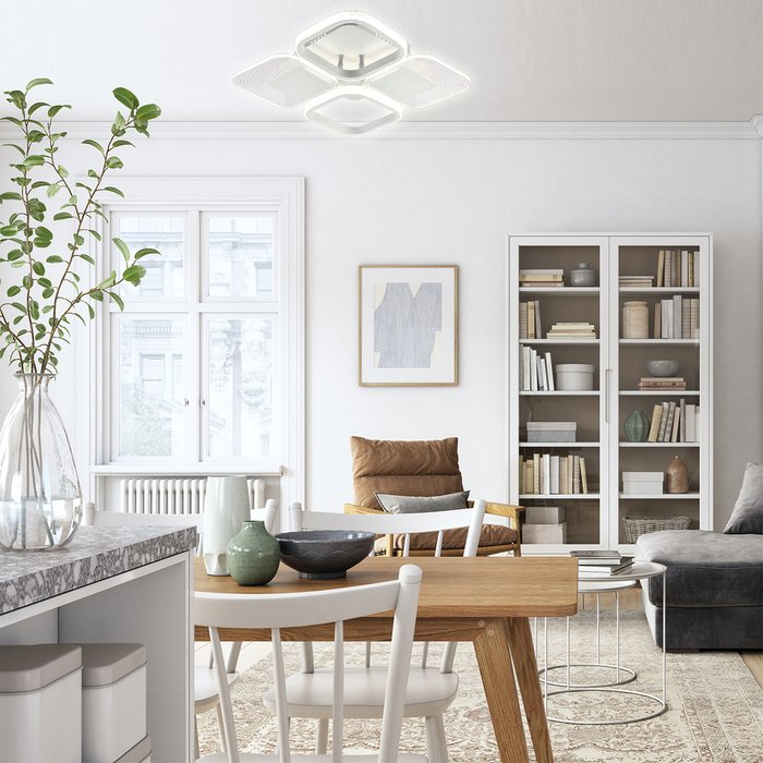 Потолочная люстра Samia 10230/4LED (акрил, цвет прозрачный) - купить Потолочные люстры по цене 5680.0 Потолочная люстра Samia 10230/4LED (акрил, цвет прозрачный) - купить Потолочные люстры по цене 5680.0