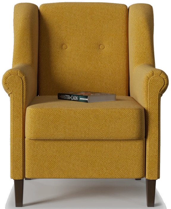Кресло Бургос Yellow желтого цвета - купить Интерьерные кресла по цене 16379.0