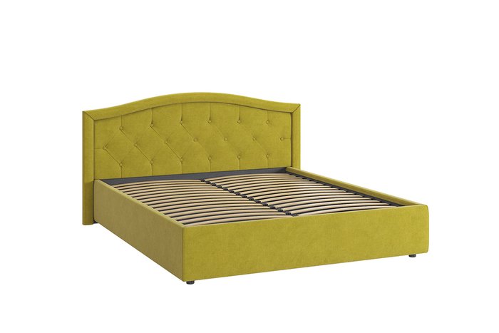 Кровать Верона 2 160х200 желто-зеленого цвета без подъемного механизма - купить Кровати для спальни по цене 30480.0