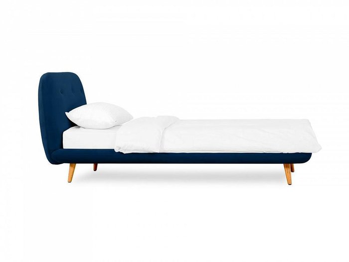 Кровать Loa 90х200 темно-синего цвета - купить Кровати для спальни по цене 50040.0