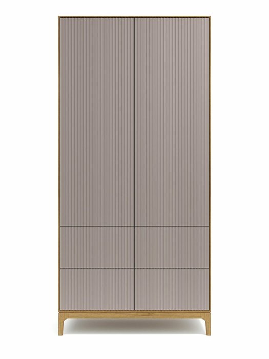 Шкаф Fargo серо-бежевого цвета с четырьмя ящиками