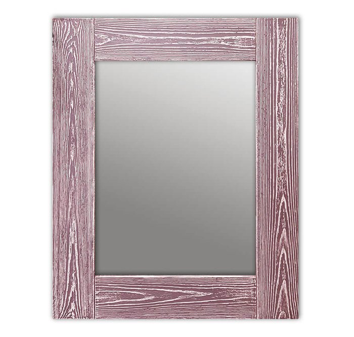 Настенное зеркало Шебби Шик 50х65 розового цвета