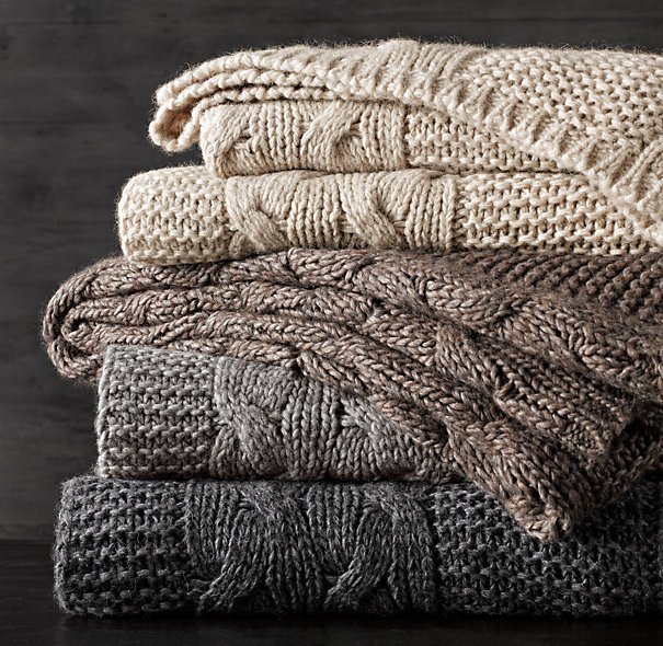 Плед CABLE KNIT - лучшие Пледы в INMYROOM
