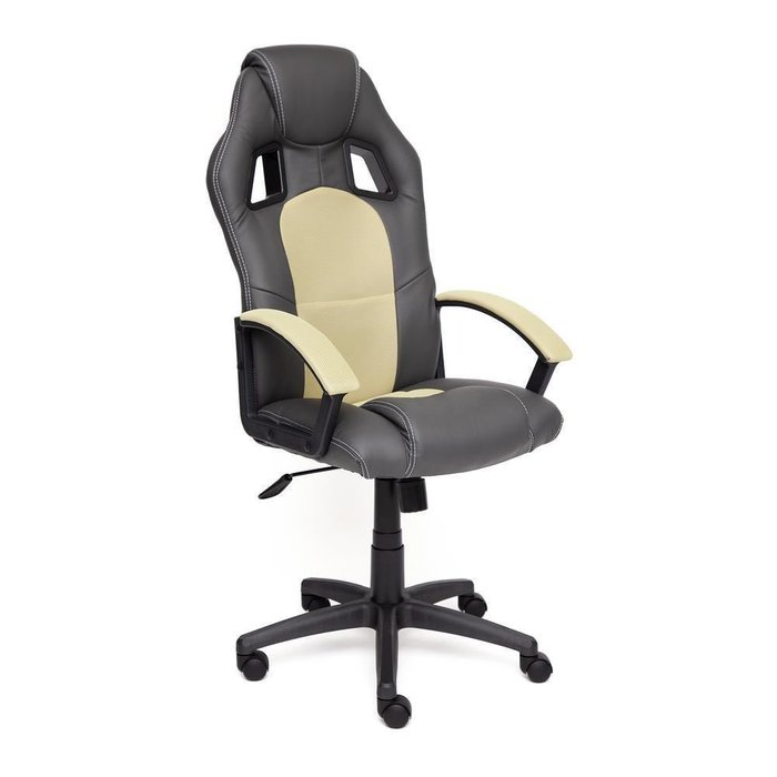 Кресло офисное Driver серо-бежевого цвета