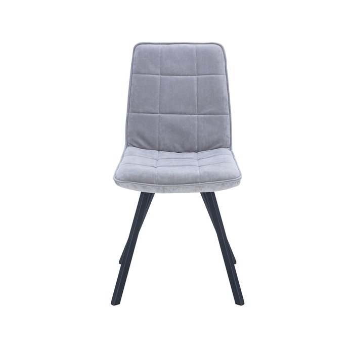 Стул Норман серого цвета с черными ножками  - купить Обеденные стулья по цене 5750.0